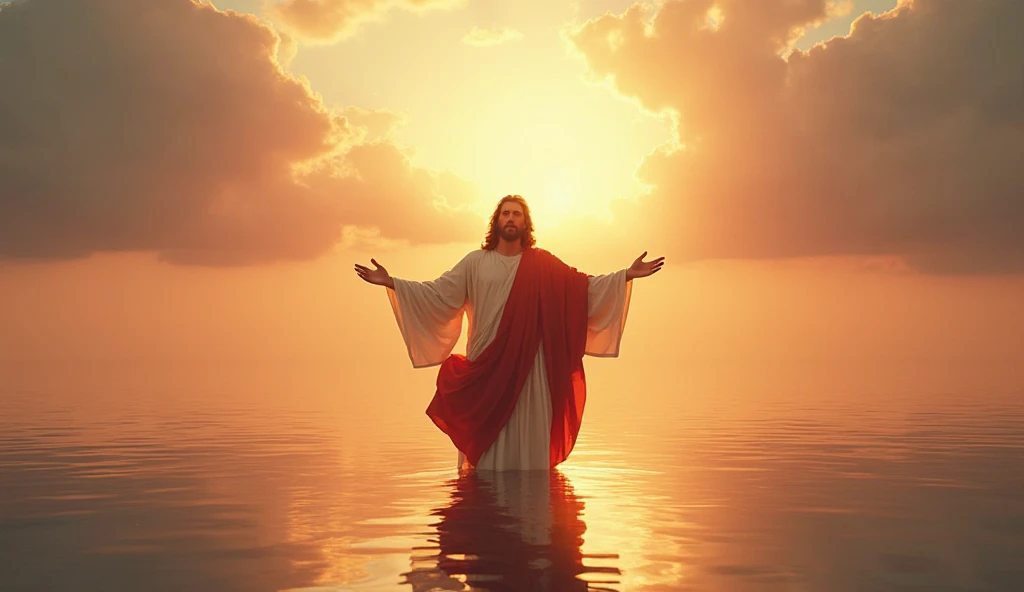 Jesus Cristo com braços abertos ao nascer do sol - como funciona a lógica de Deus e sabedoria divina